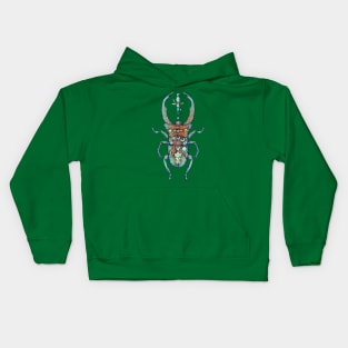 Bright Eye Beetle Red Kids Hoodie